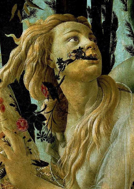 BOTTICELLI, Sandro La Primavera, Allegory of Spring (detail) china oil painting image